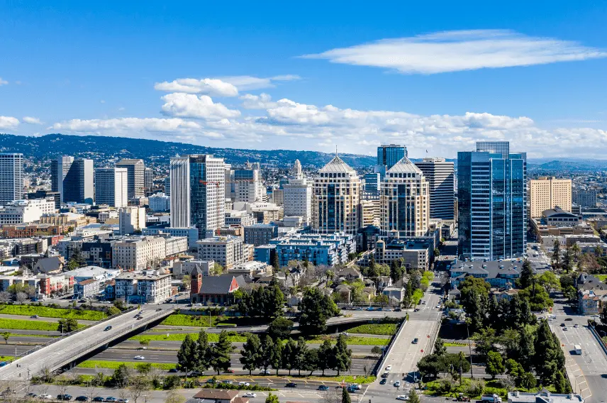 Oakland downtown skyline for comprehensive pest control services in Oakland.