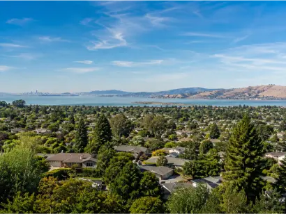 Residential area in San Mateo County, California